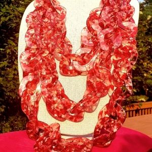 Sassy Jones Zaria Luxe Chain-Red